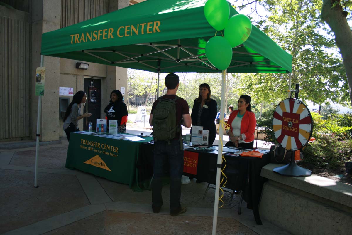 People enjoying the Grad Fair