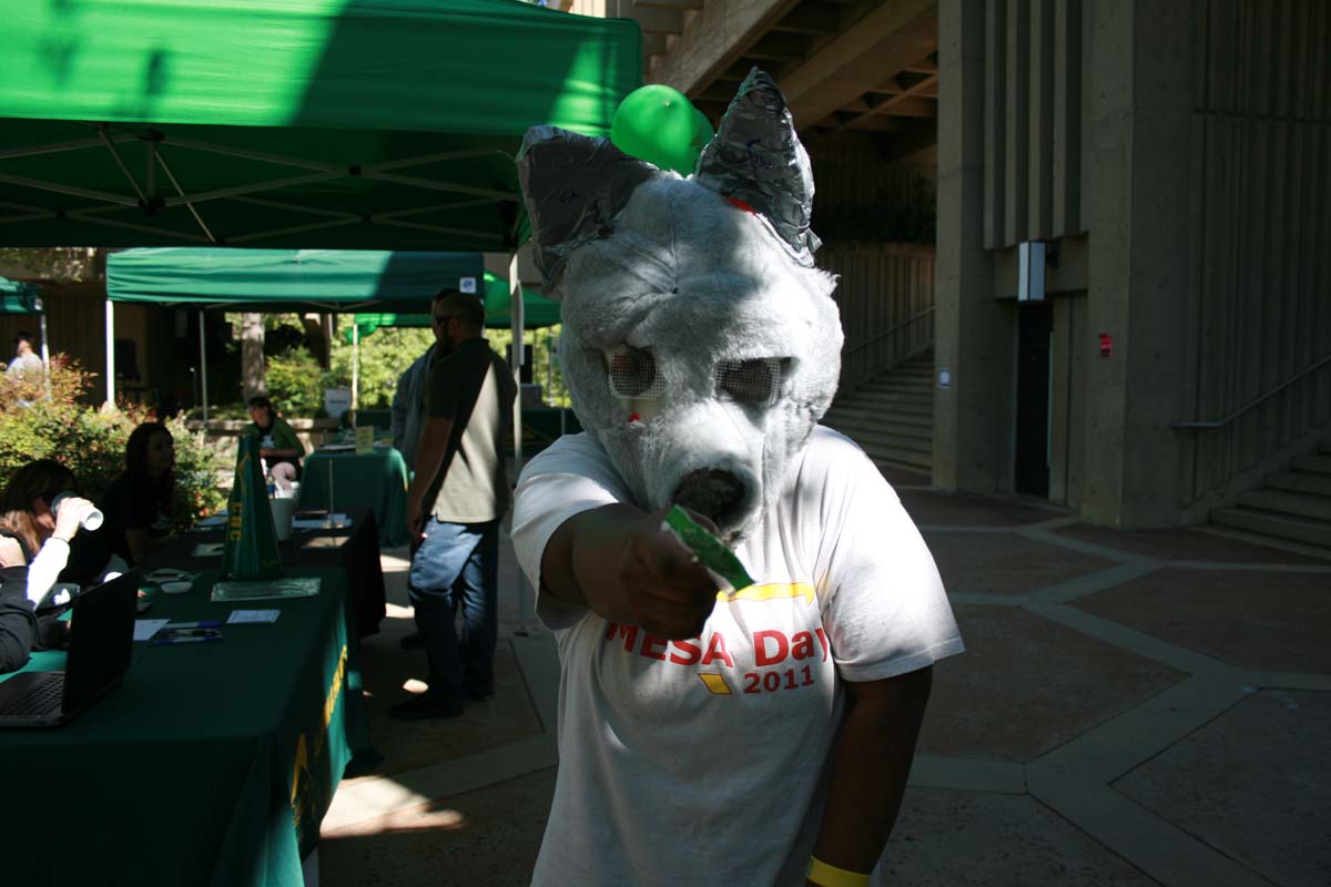 People enjoying the Grad Fair