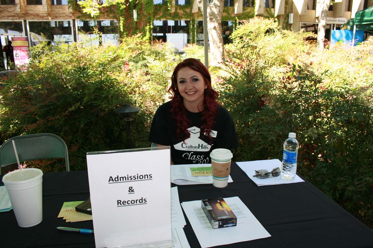 People enjoying the Grad Fair
