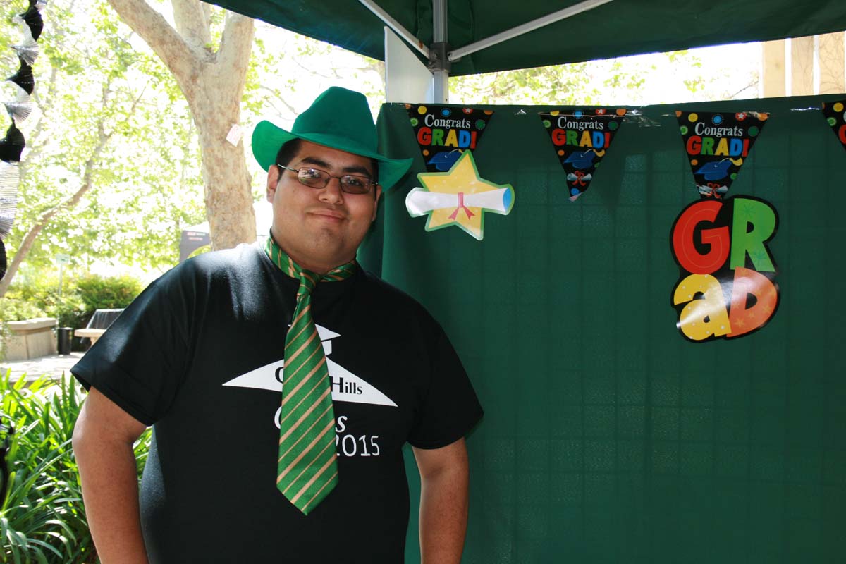 People enjoying the Grad Fair