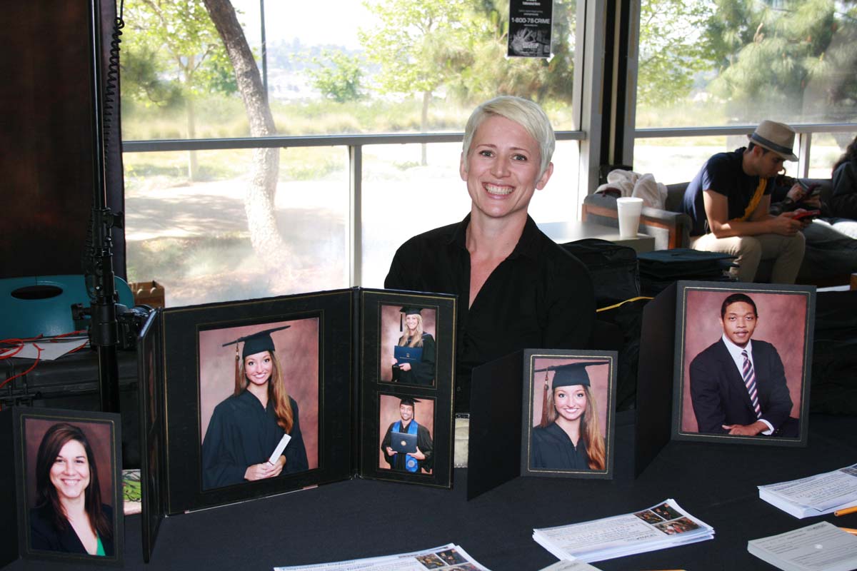 People enjoying the Grad Fair