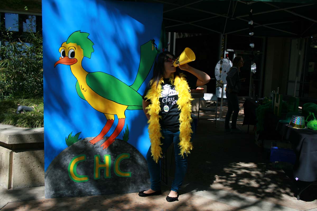 People enjoying the Grad Fair