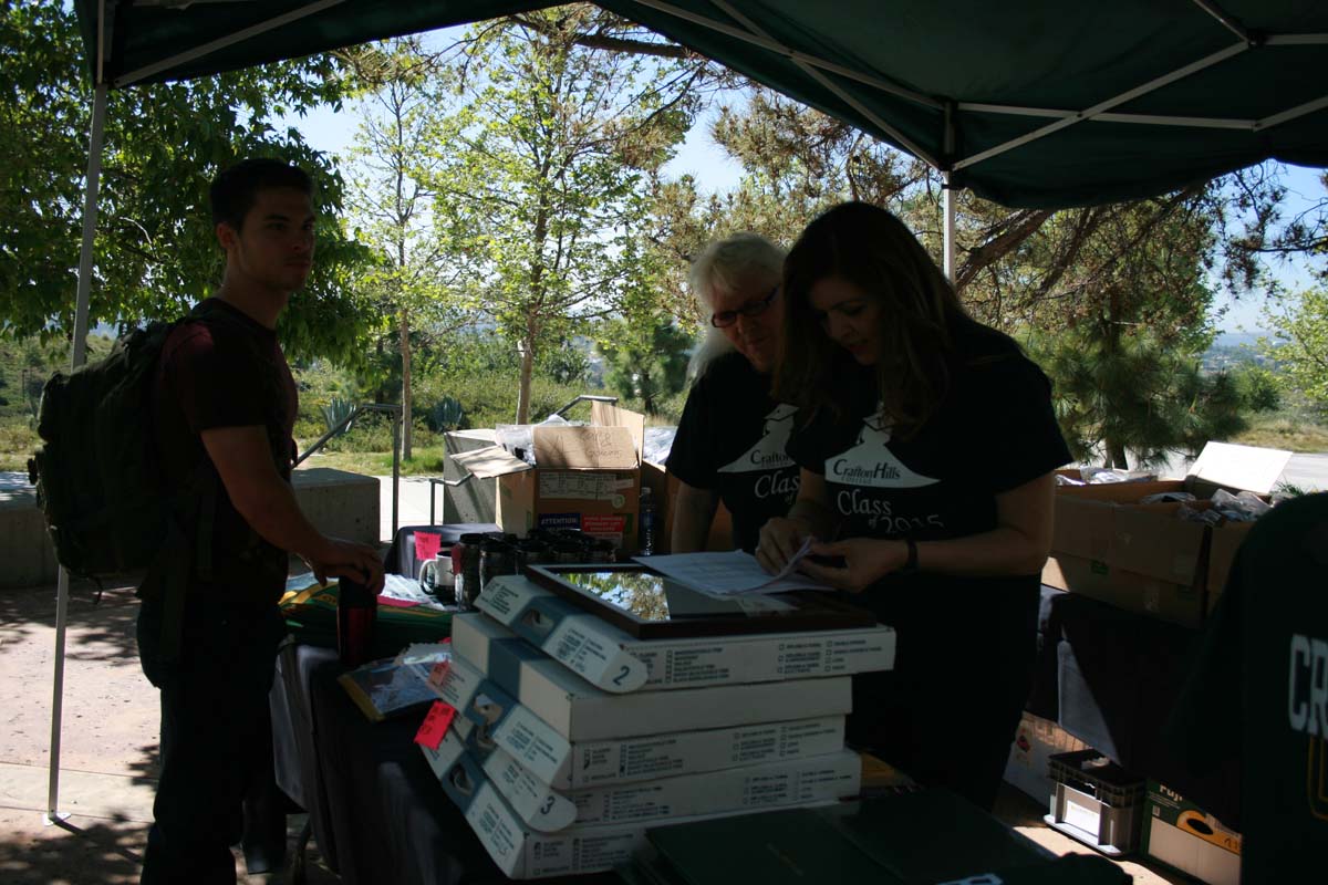 People enjoying the Grad Fair