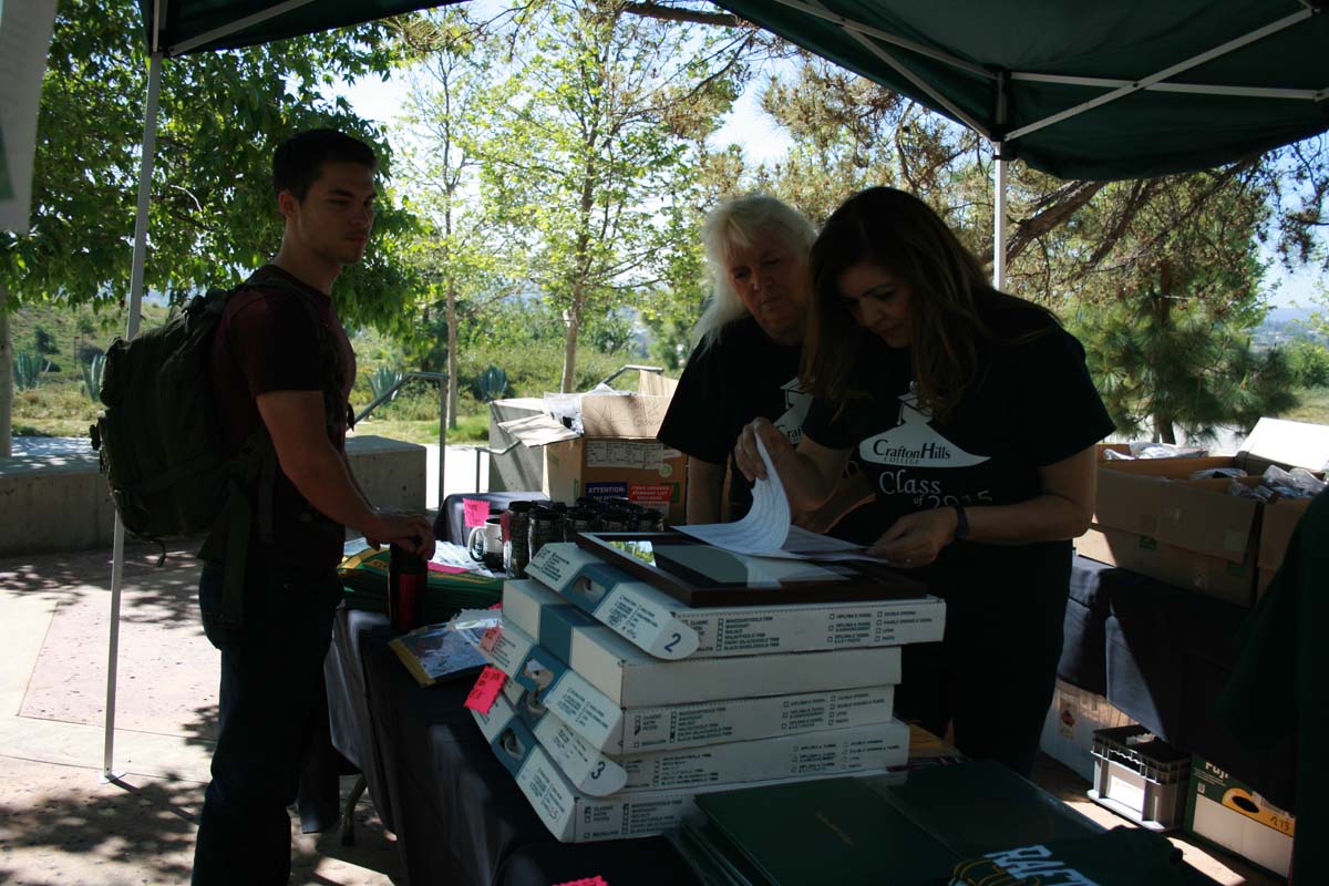 People enjoying the Grad Fair