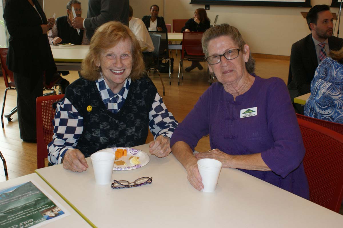 People enjoying the Retiree Reception