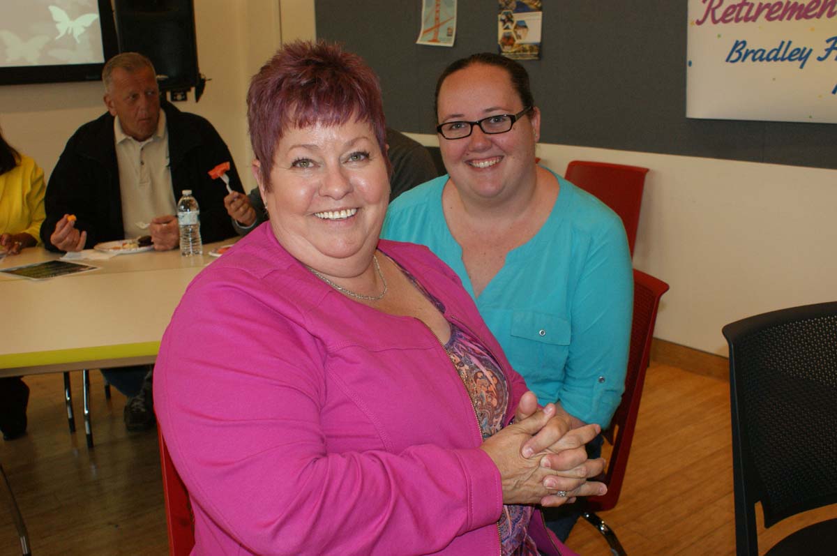 People enjoying the Retiree Reception