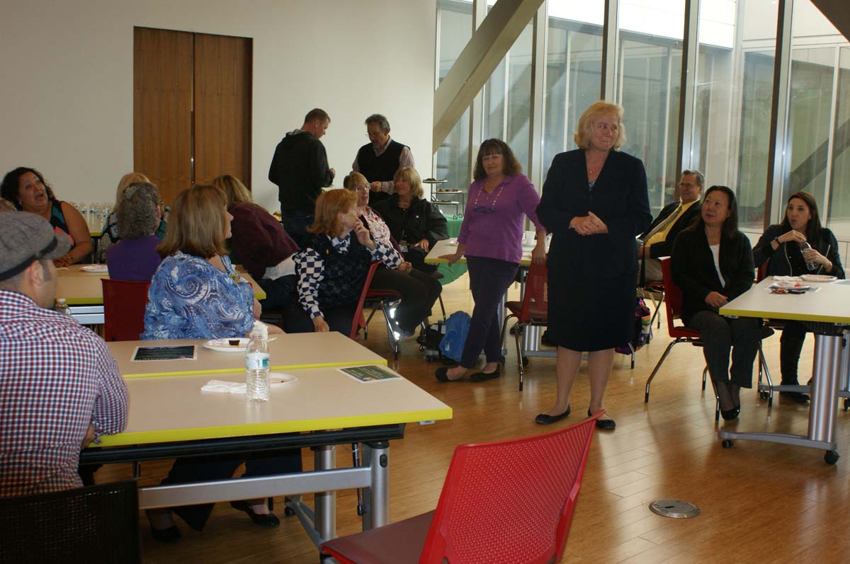 People enjoying the Retiree Reception