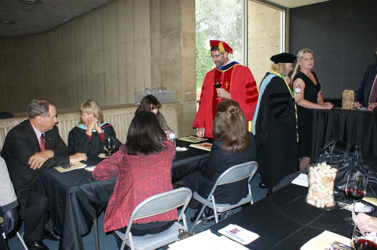 People enjoying the Scholars Convocation
