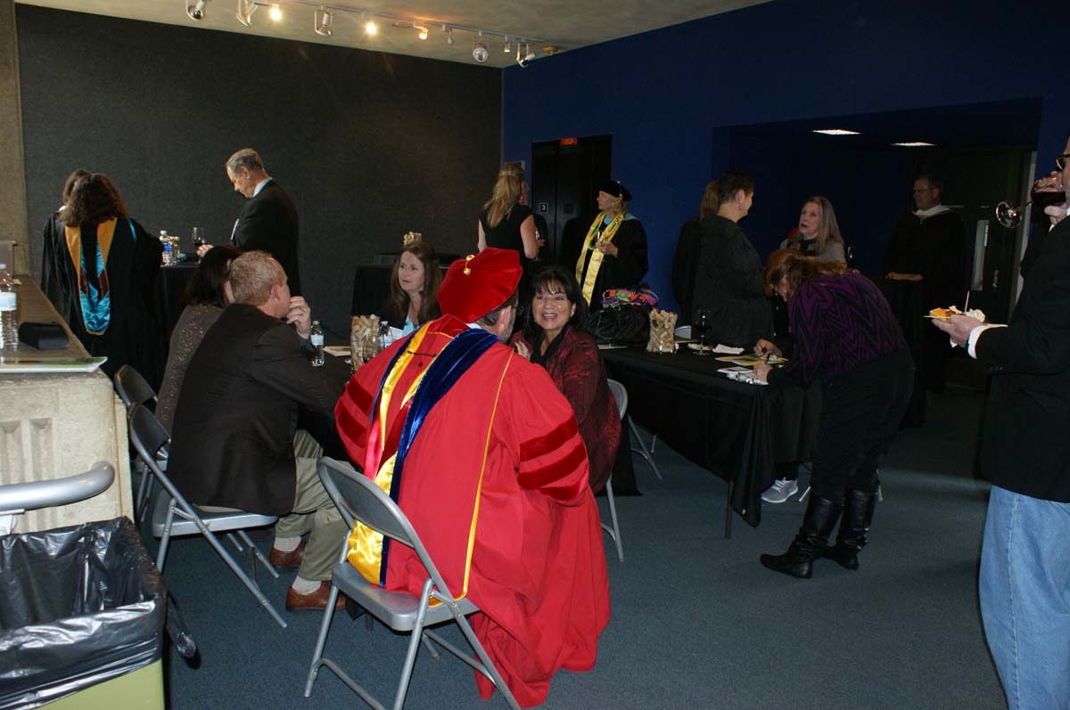 People enjoying the Scholars Convocation