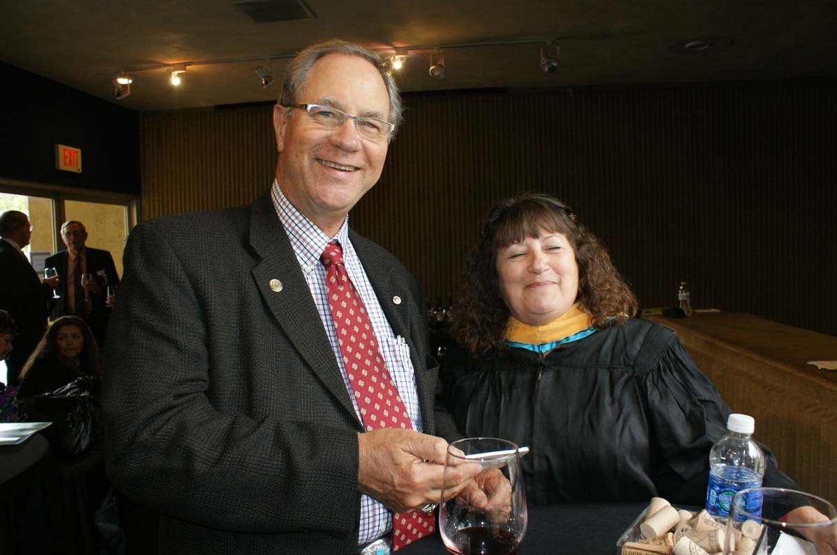 People enjoying the Scholars Convocation