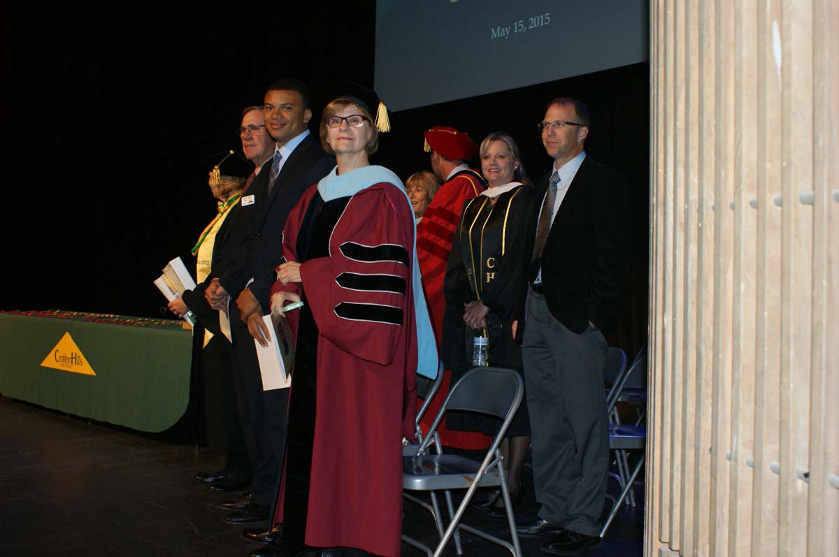 People enjoying the Scholars Convocation