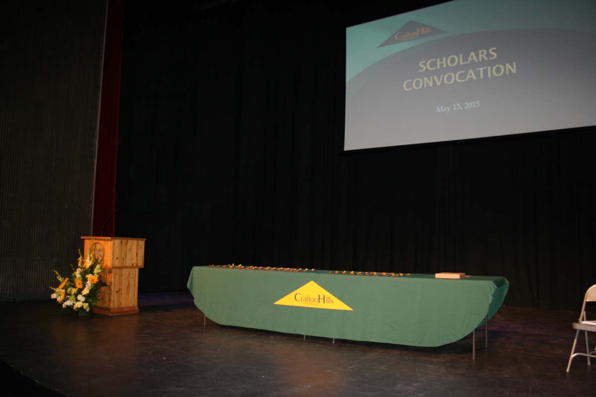 People enjoying the Scholars Convocation