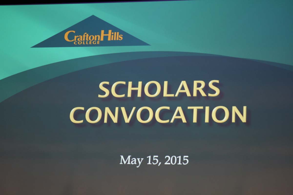 People enjoying the Scholars Convocation