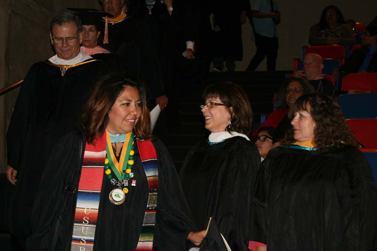 People enjoying the Scholars Convocation
