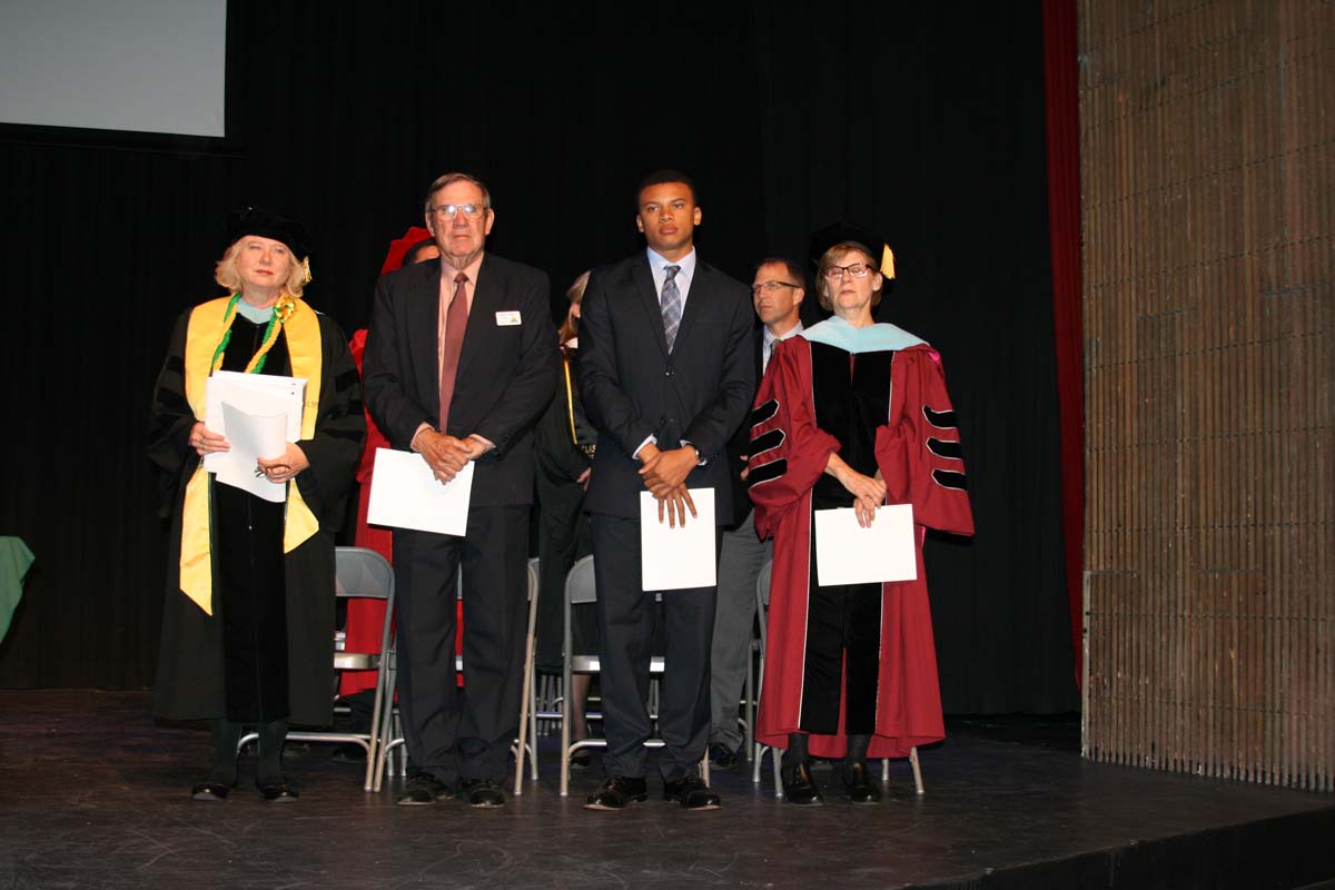 People enjoying the Scholars Convocation