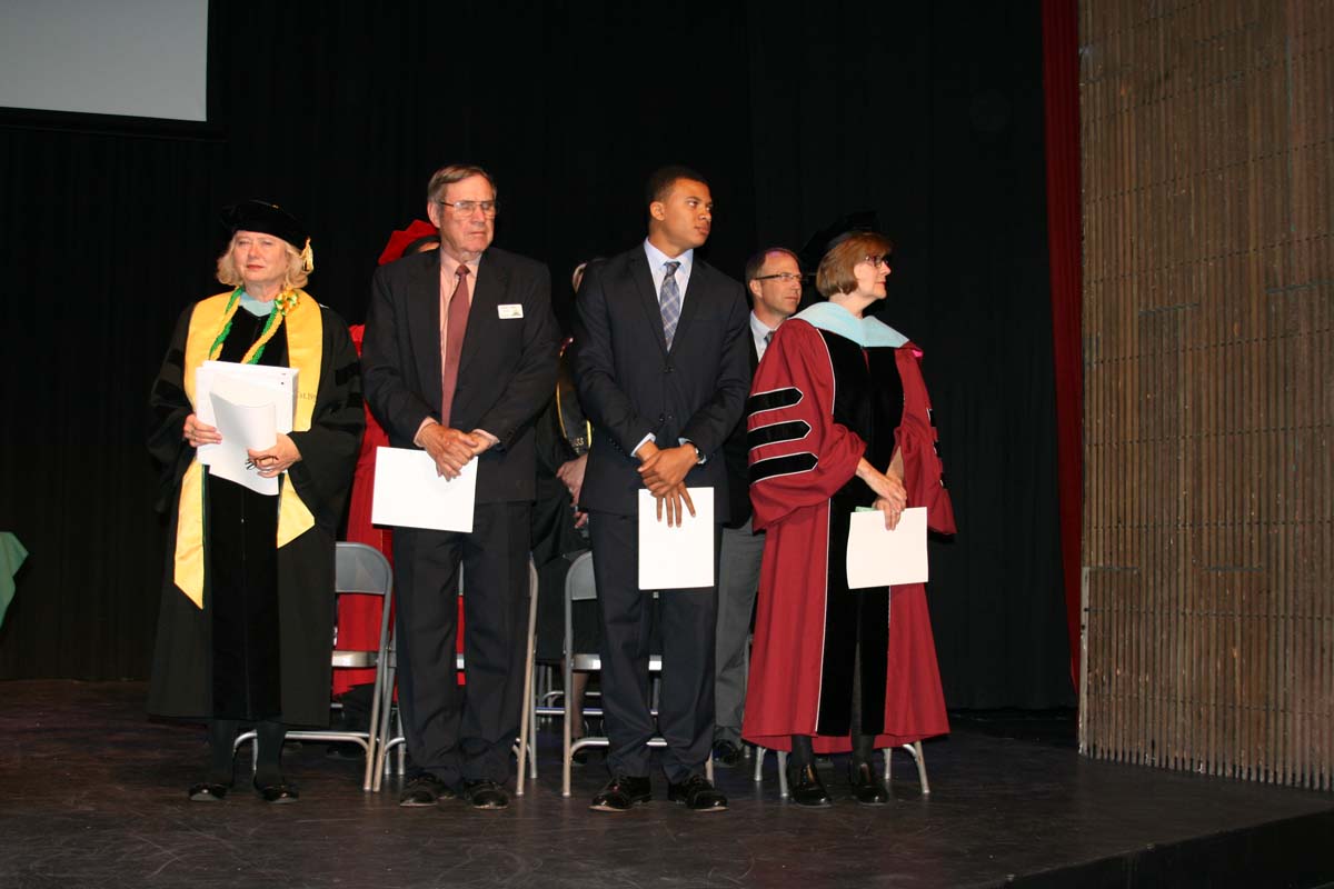 People enjoying the Scholars Convocation