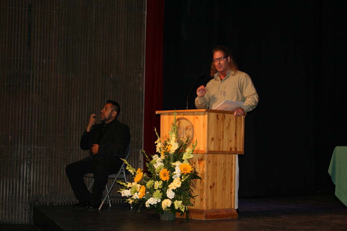 People enjoying the Scholars Convocation