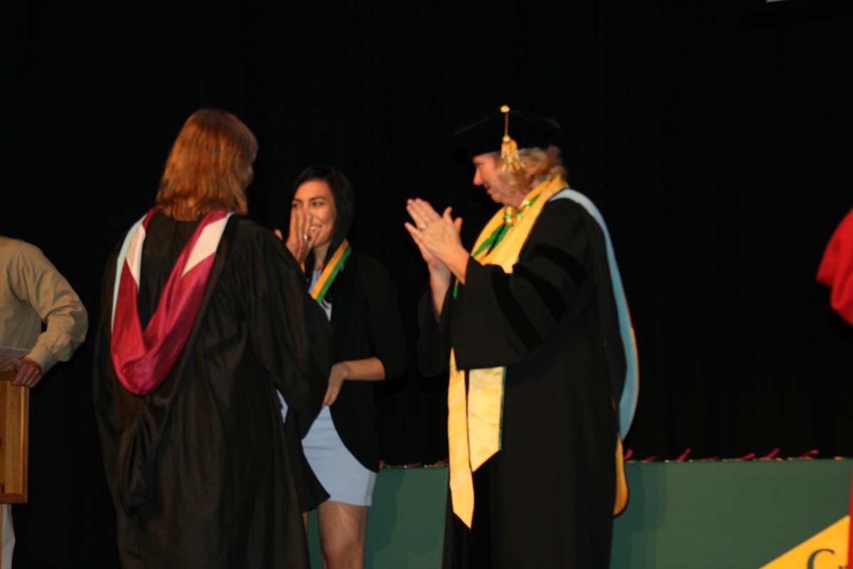 People enjoying the Scholars Convocation