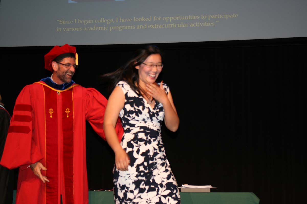 People enjoying the Scholars Convocation