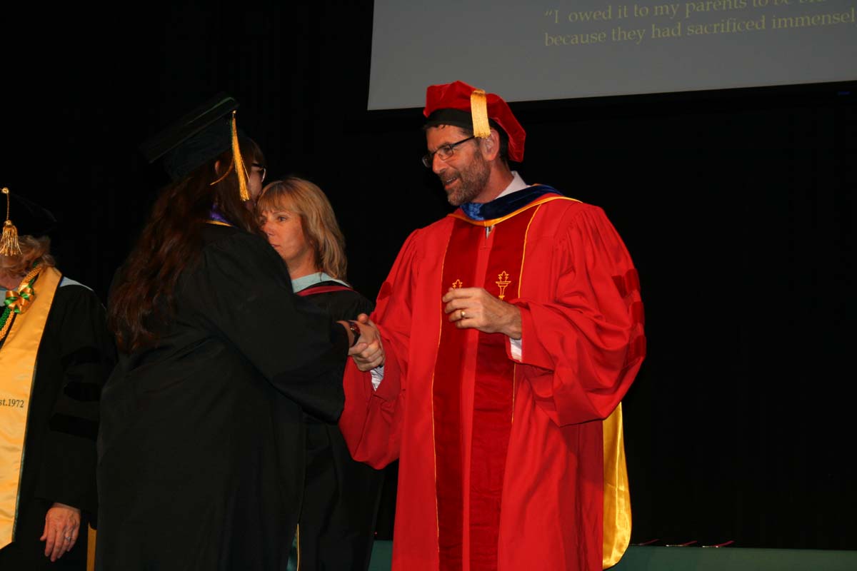 People enjoying the Scholars Convocation