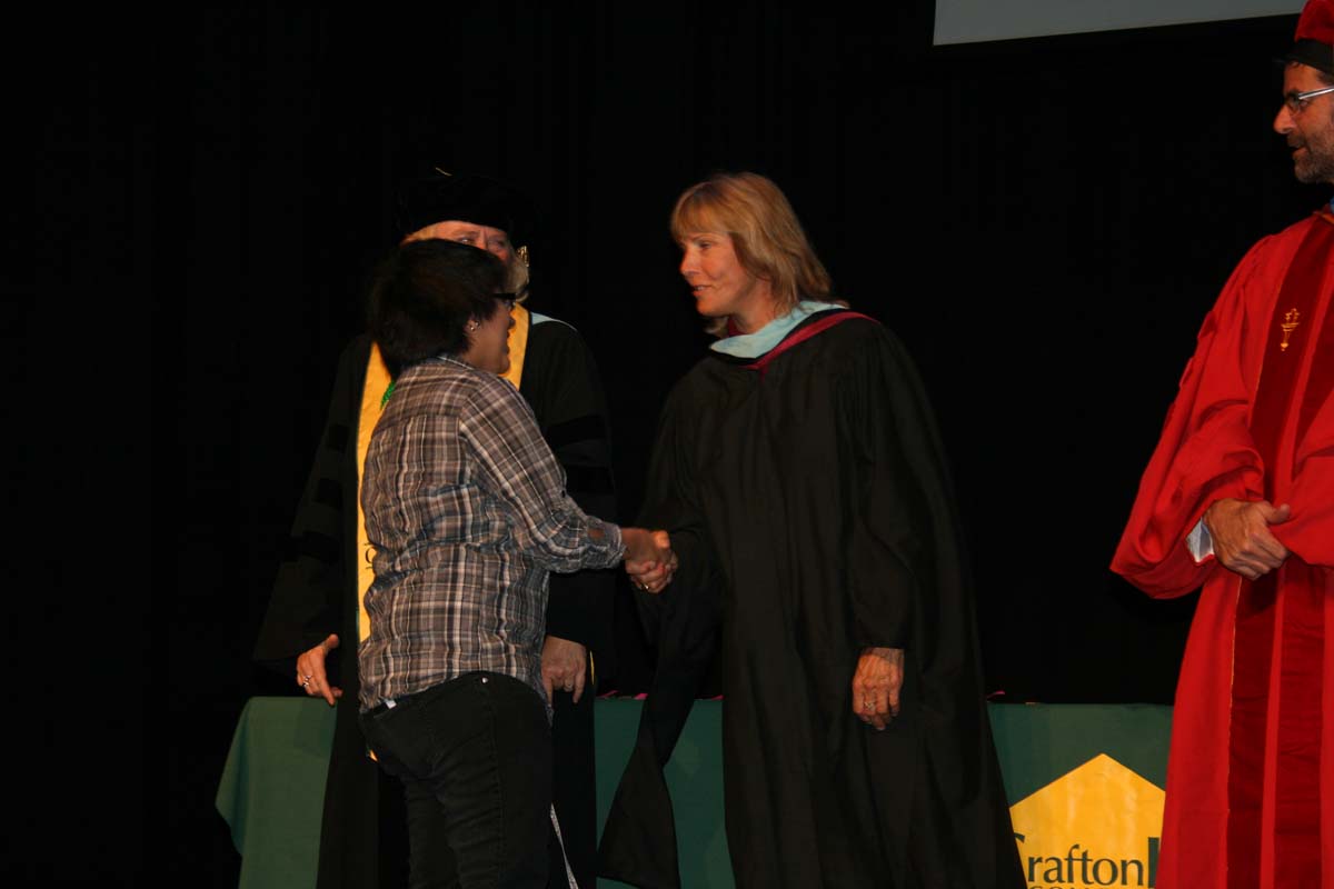 People enjoying the Scholars Convocation