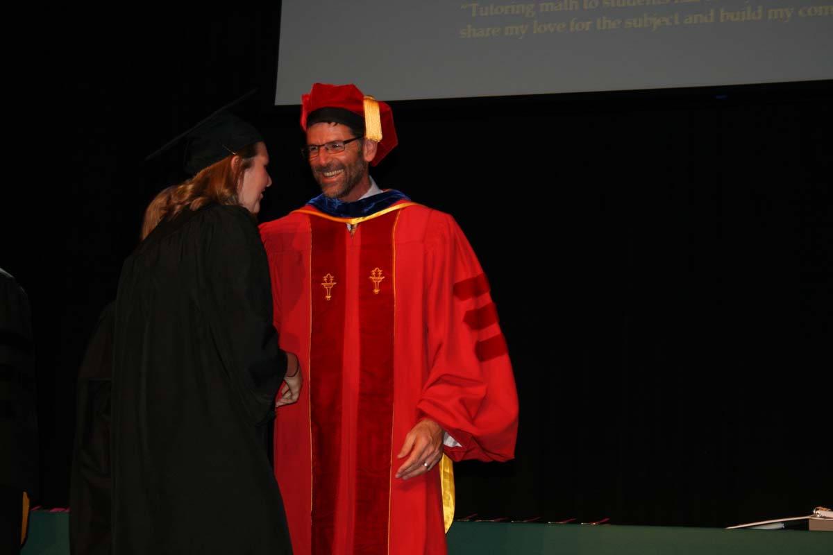 People enjoying the Scholars Convocation