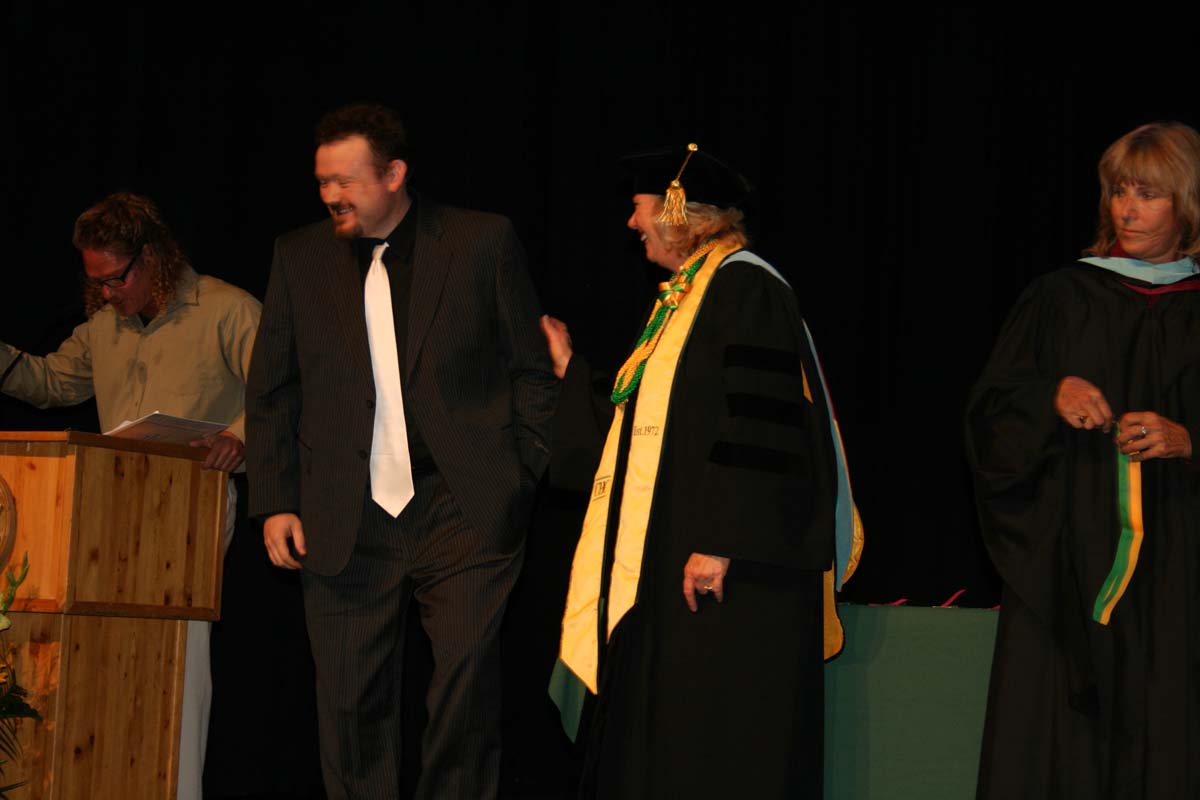 People enjoying the Scholars Convocation