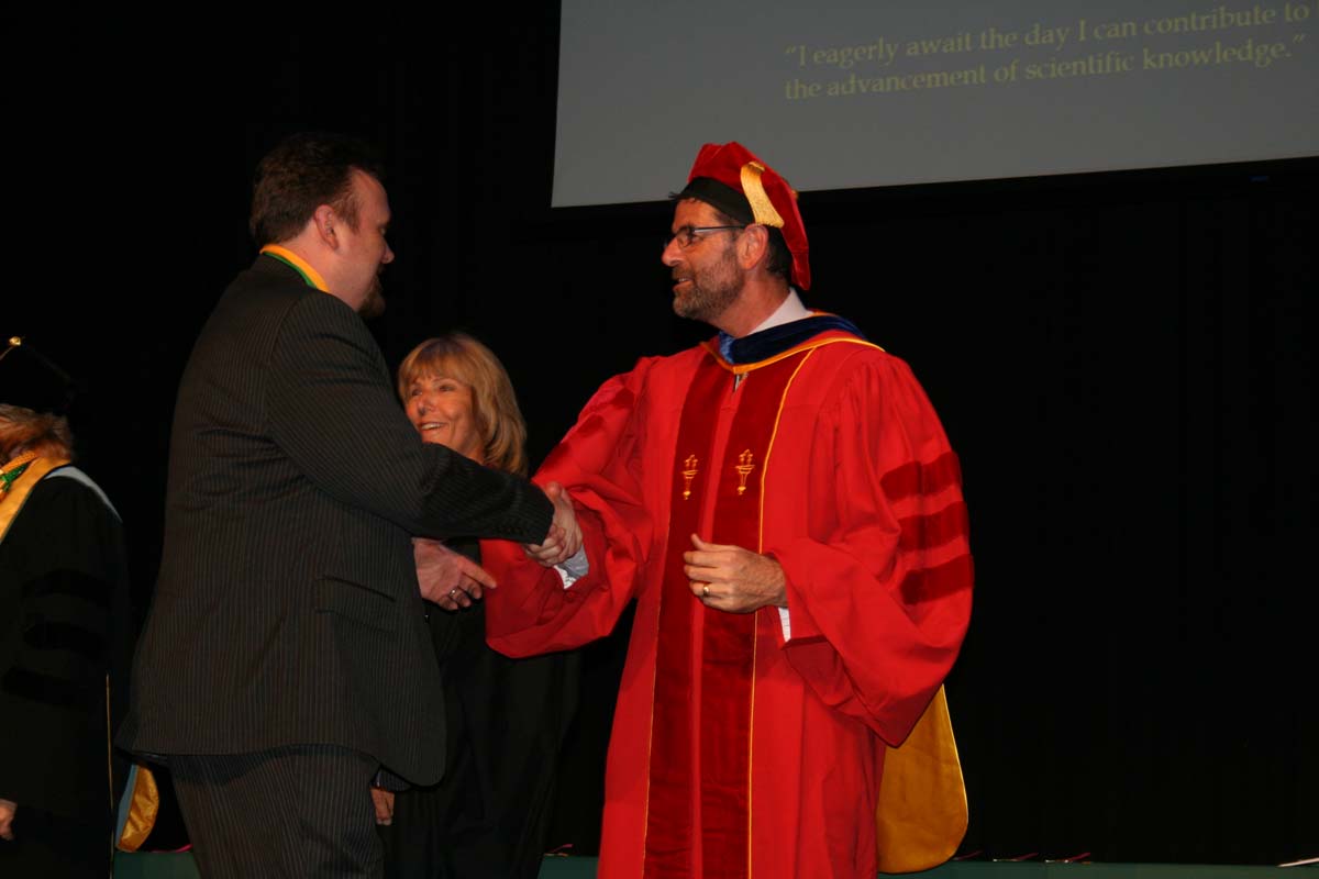 People enjoying the Scholars Convocation