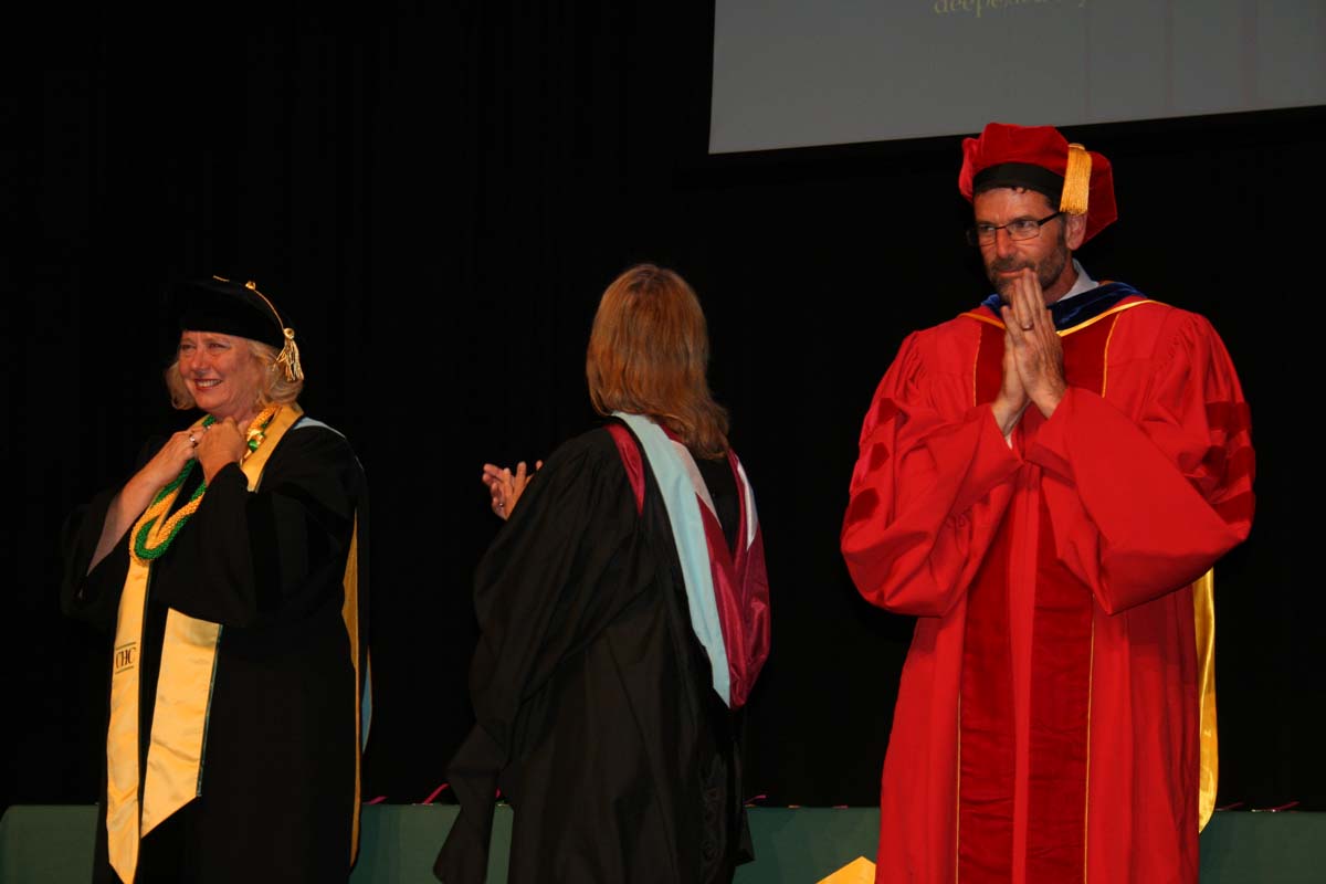 People enjoying the Scholars Convocation