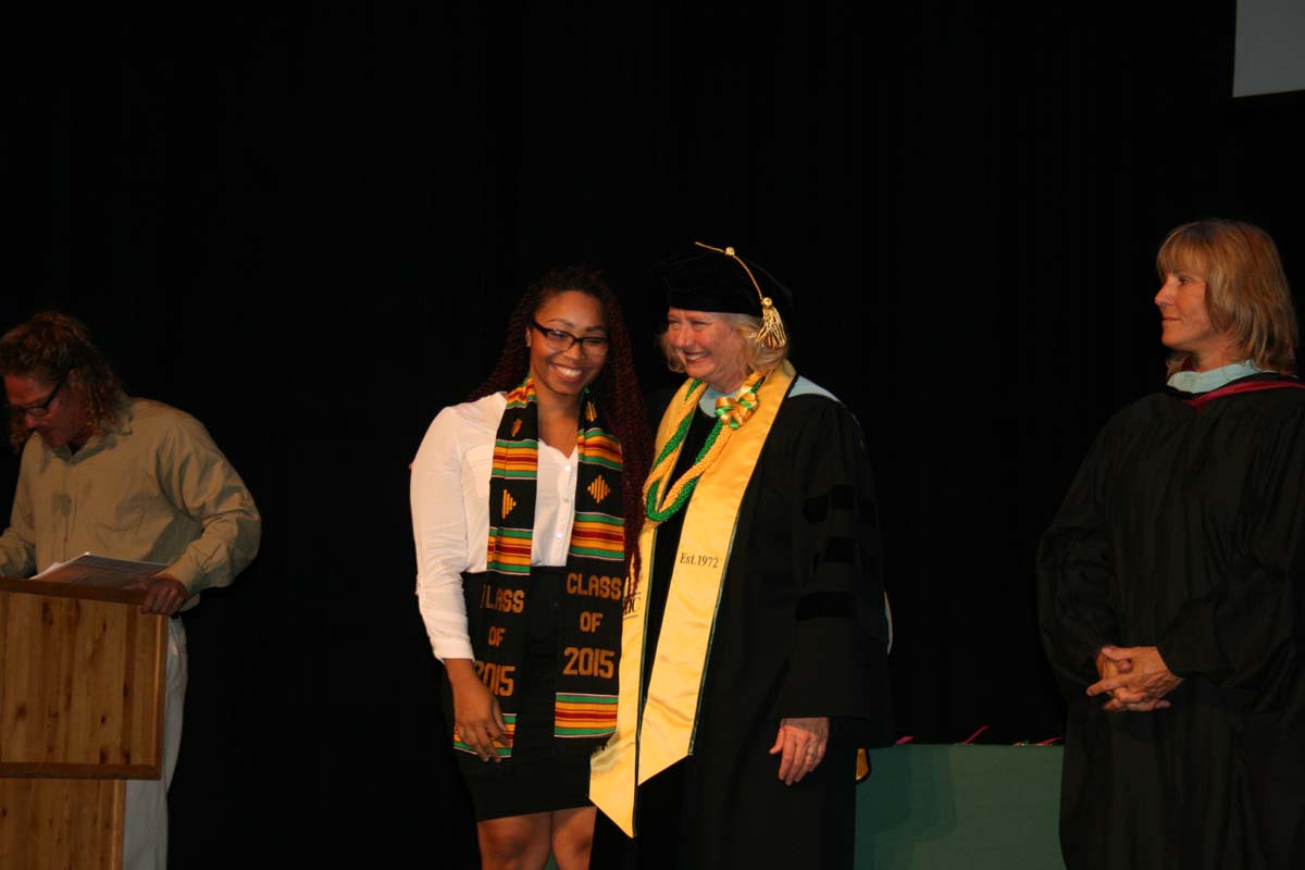 People enjoying the Scholars Convocation