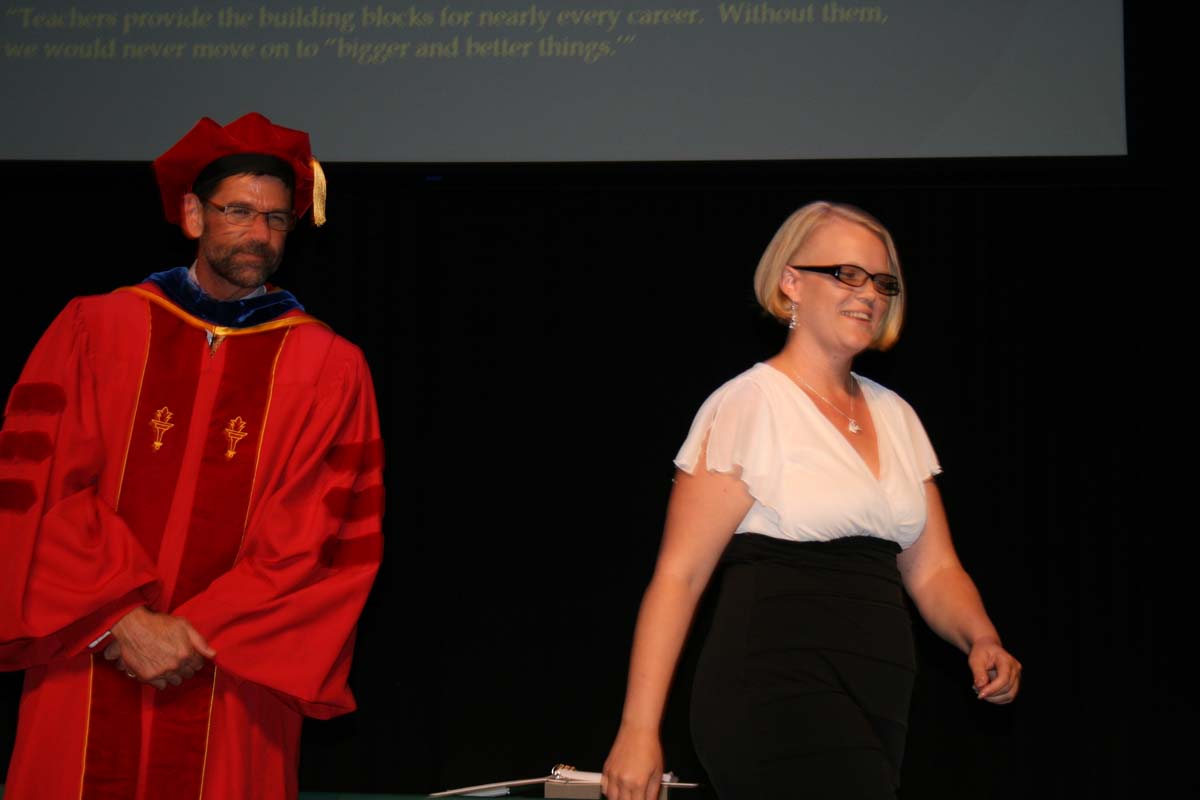 People enjoying the Scholars Convocation