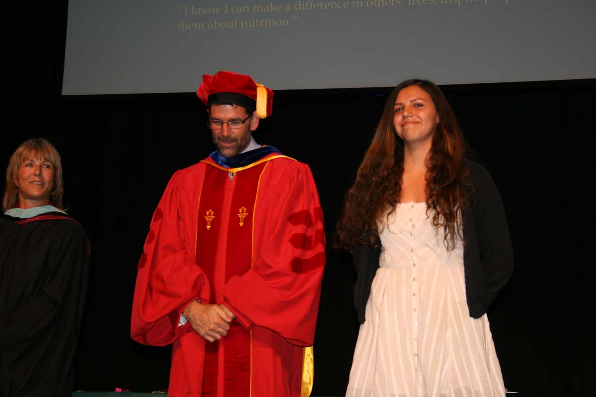 People enjoying the Scholars Convocation
