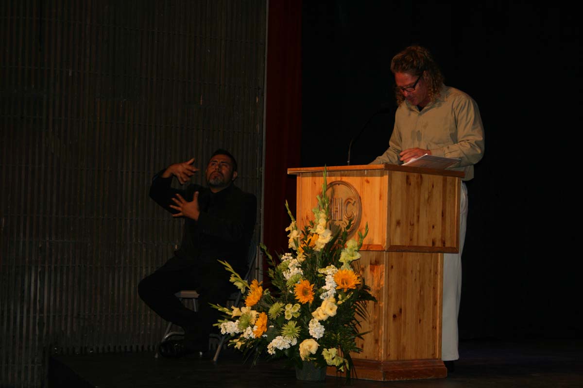 People enjoying the Scholars Convocation