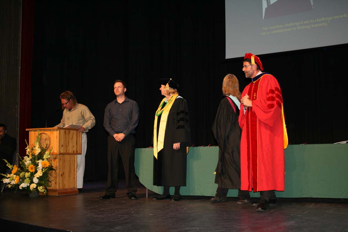 People enjoying the Scholars Convocation