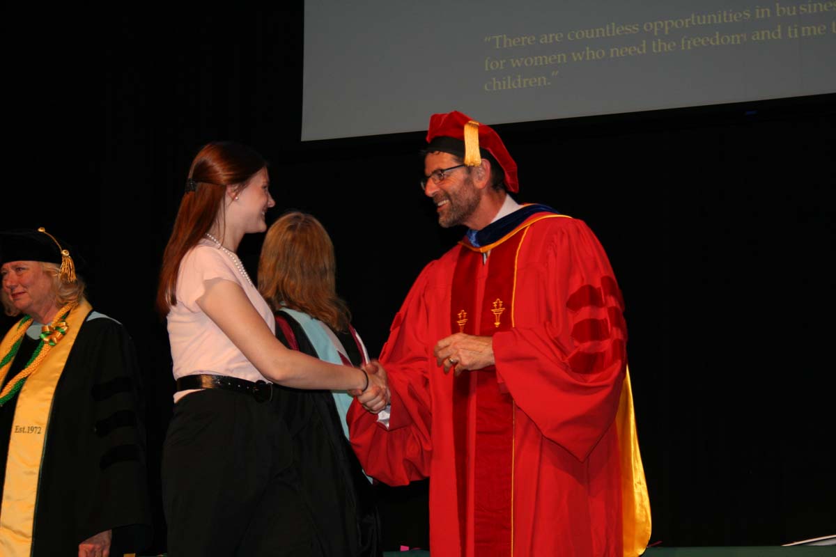 People enjoying the Scholars Convocation