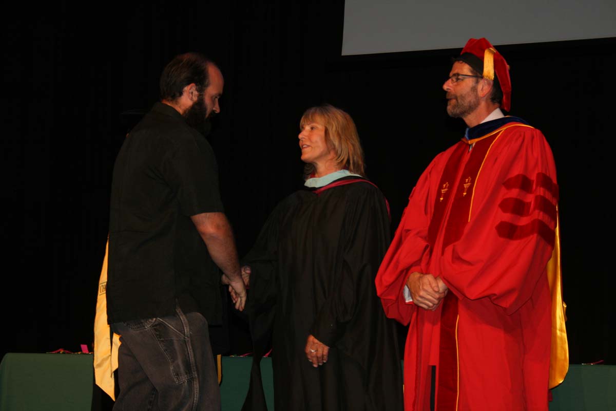 People enjoying the Scholars Convocation
