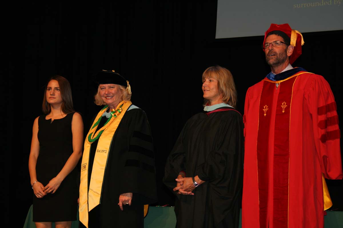 People enjoying the Scholars Convocation