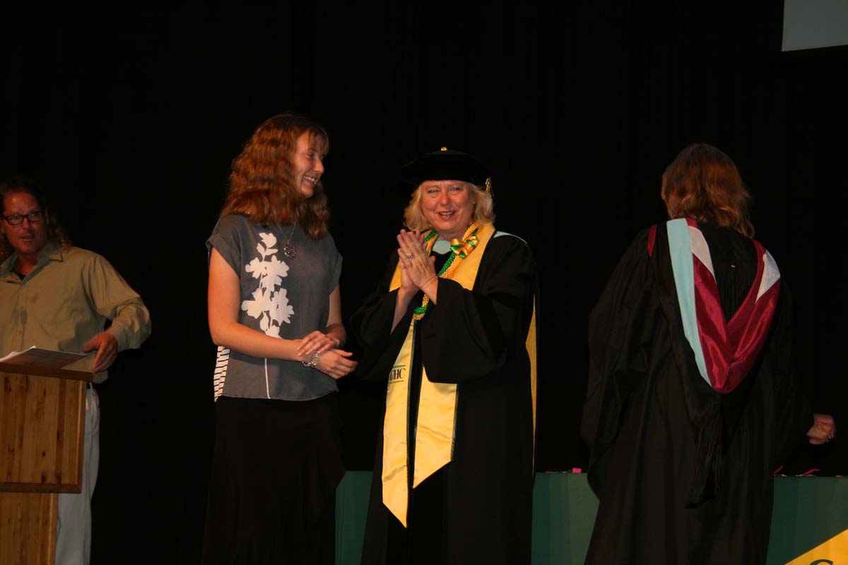 People enjoying the Scholars Convocation