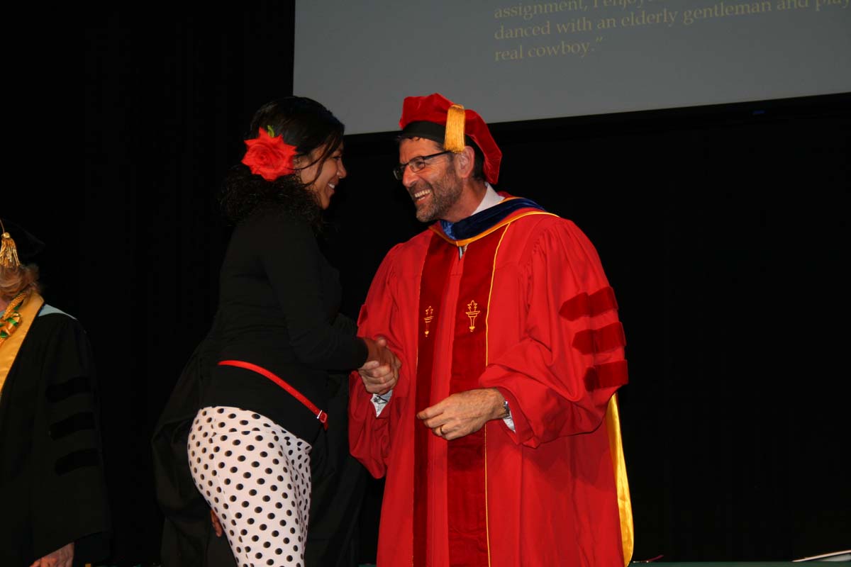 People enjoying the Scholars Convocation