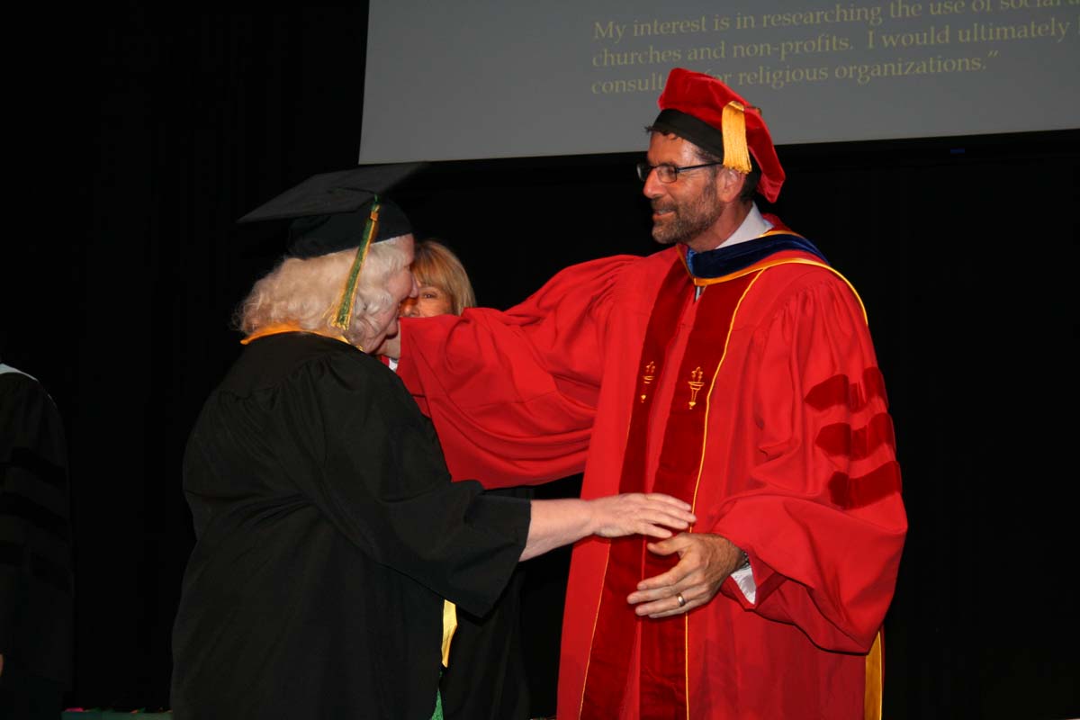 People enjoying the Scholars Convocation