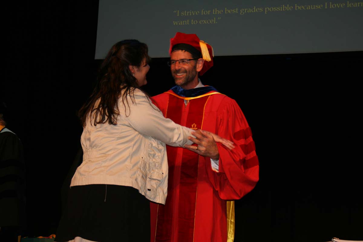 People enjoying the Scholars Convocation