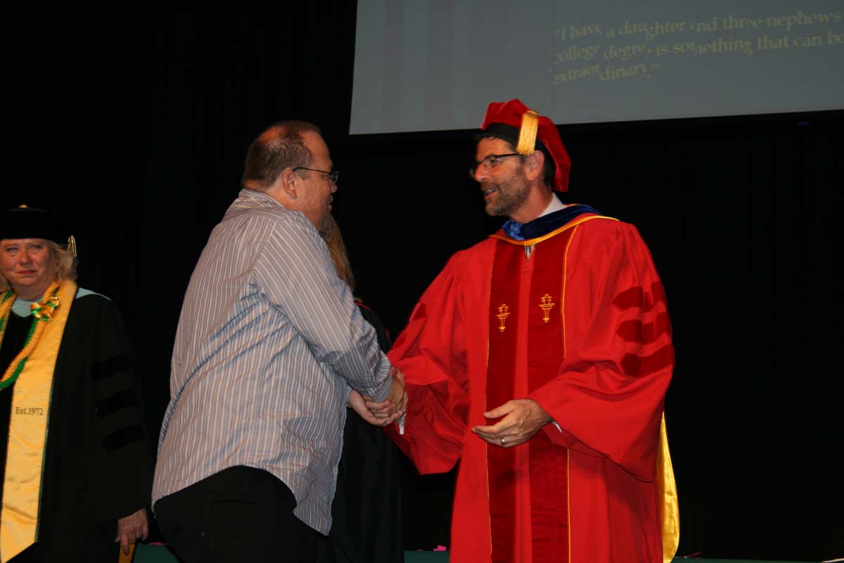 People enjoying the Scholars Convocation
