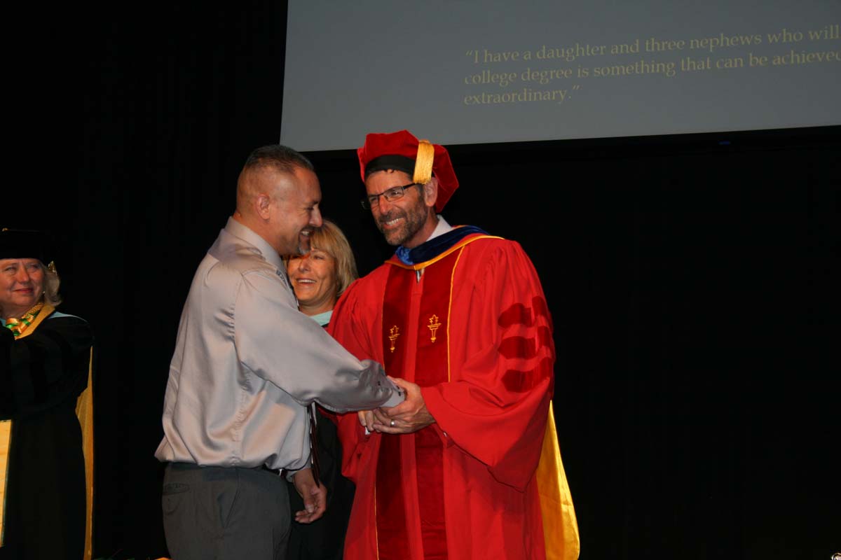 People enjoying the Scholars Convocation