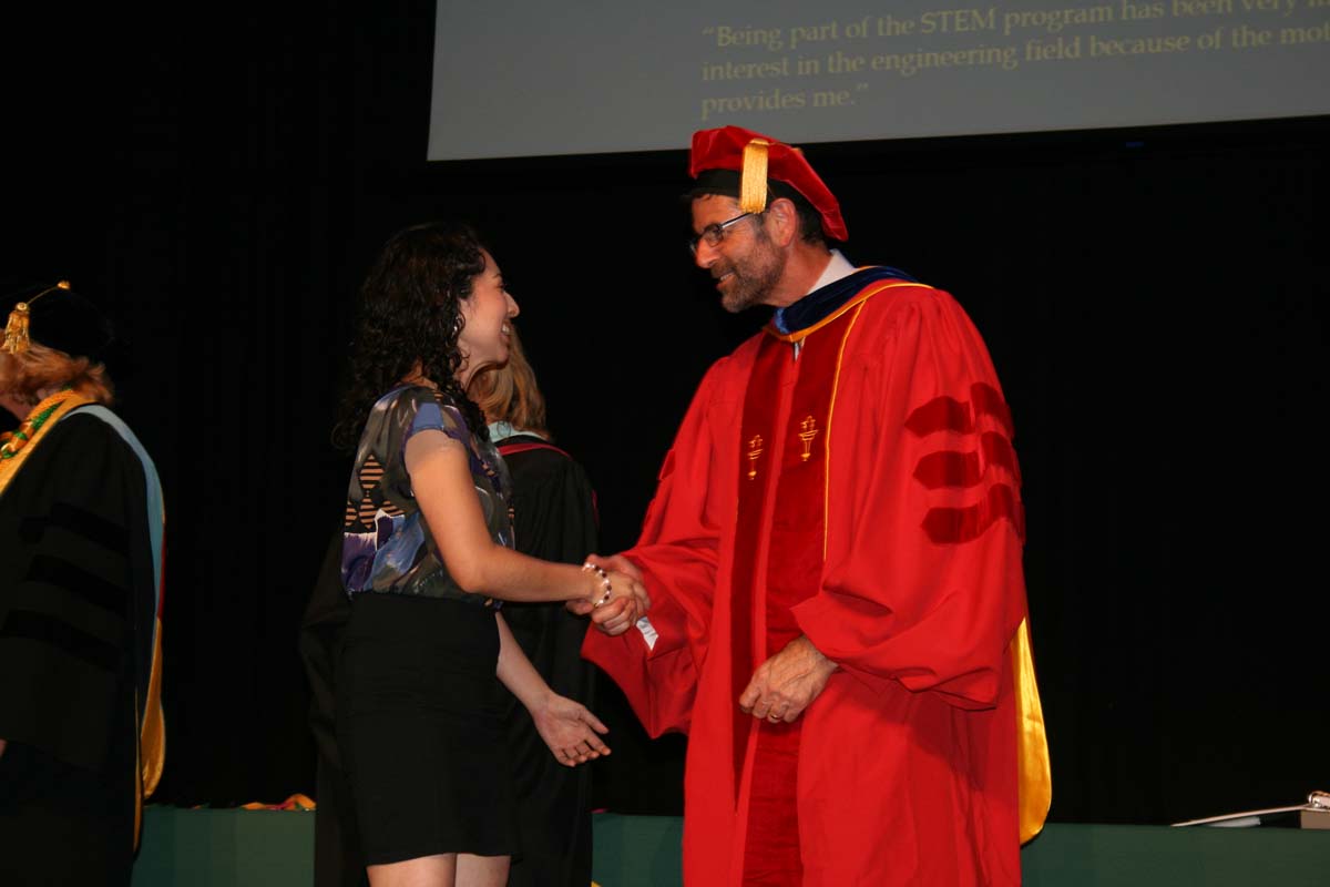 People enjoying the Scholars Convocation