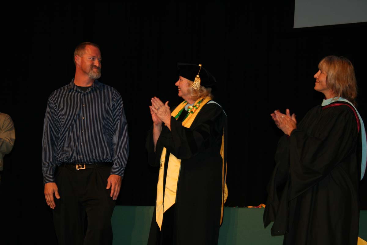 People enjoying the Scholars Convocation