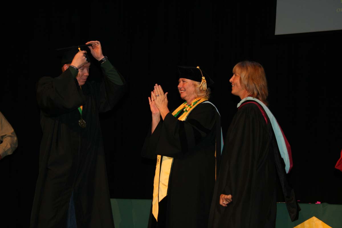 People enjoying the Scholars Convocation
