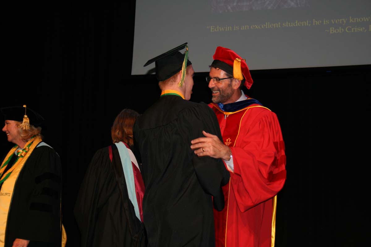 People enjoying the Scholars Convocation