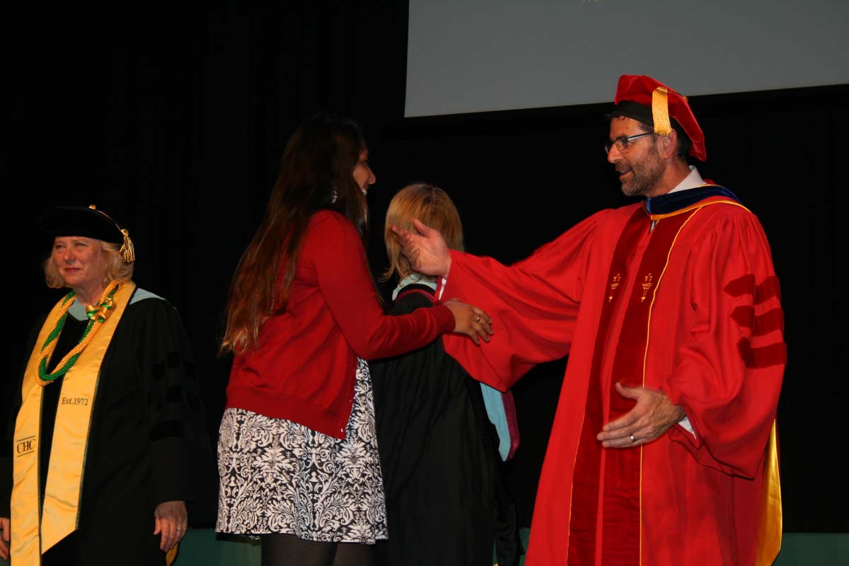People enjoying the Scholars Convocation