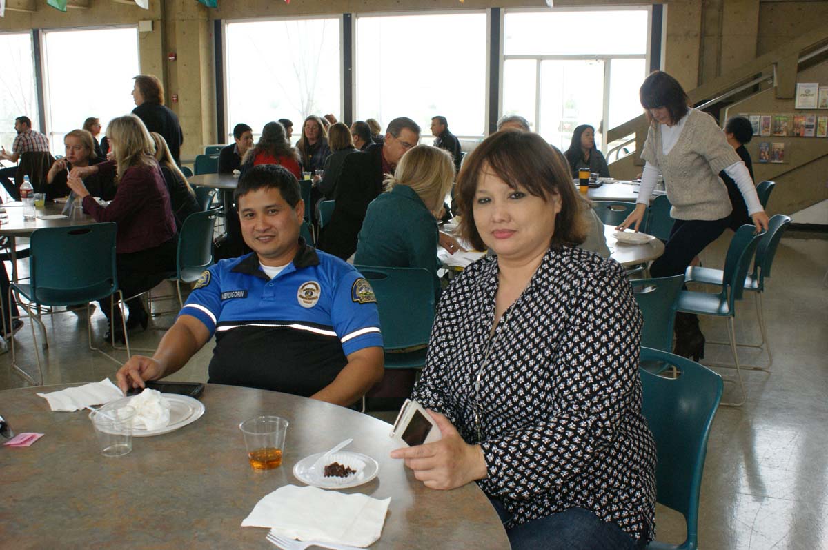 People enjoying In-Service Day