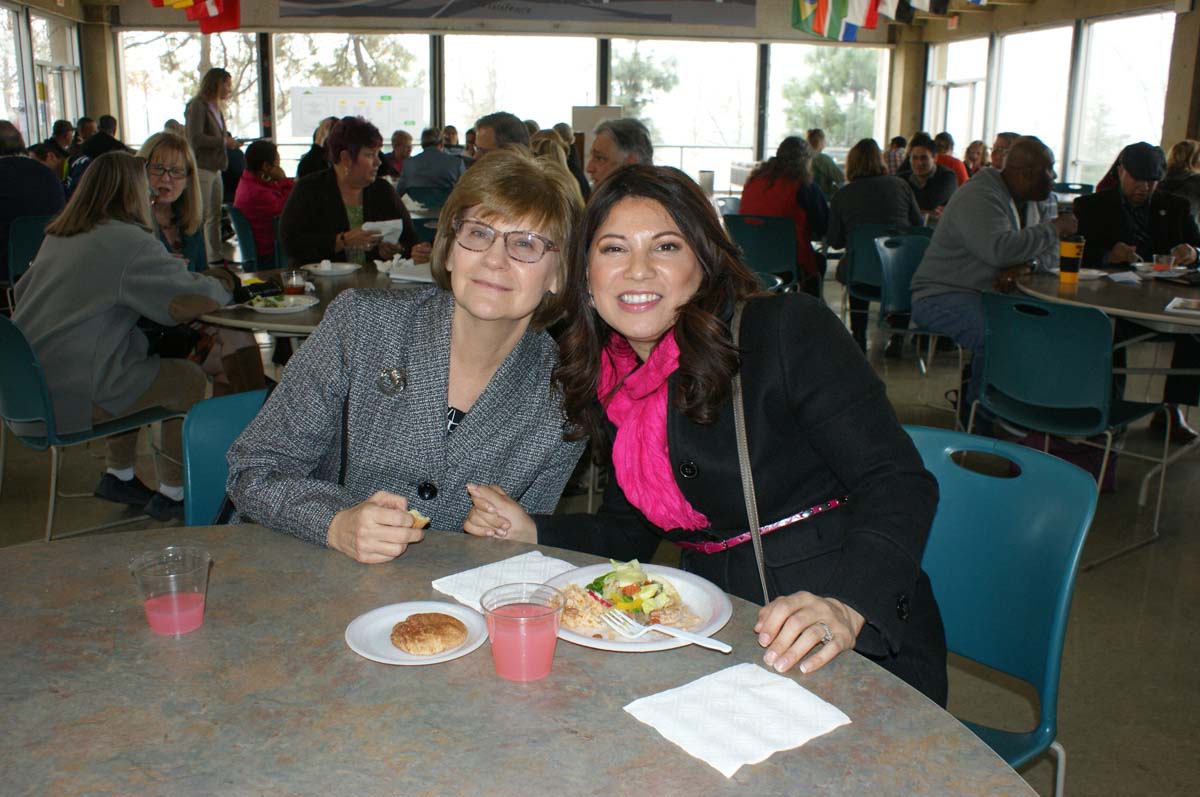 People enjoying In-Service Day
